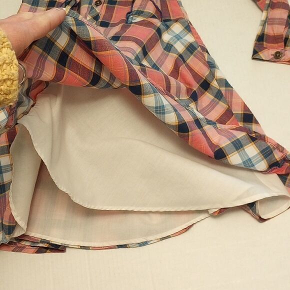 Rare edition girls pink plaid long sleeve dress - Picture 8 of 9